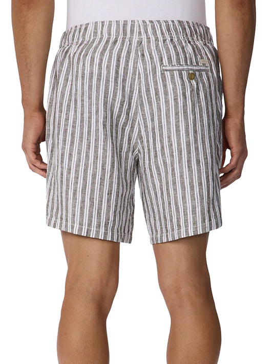 The Sequinto Linen Shorts - Buckwheat Multi