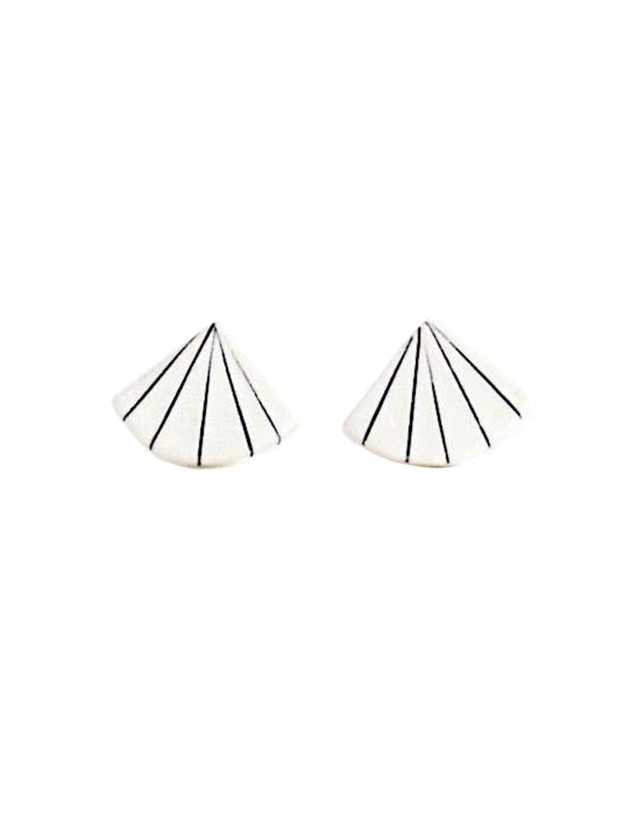 Pinstripe Fan Studs