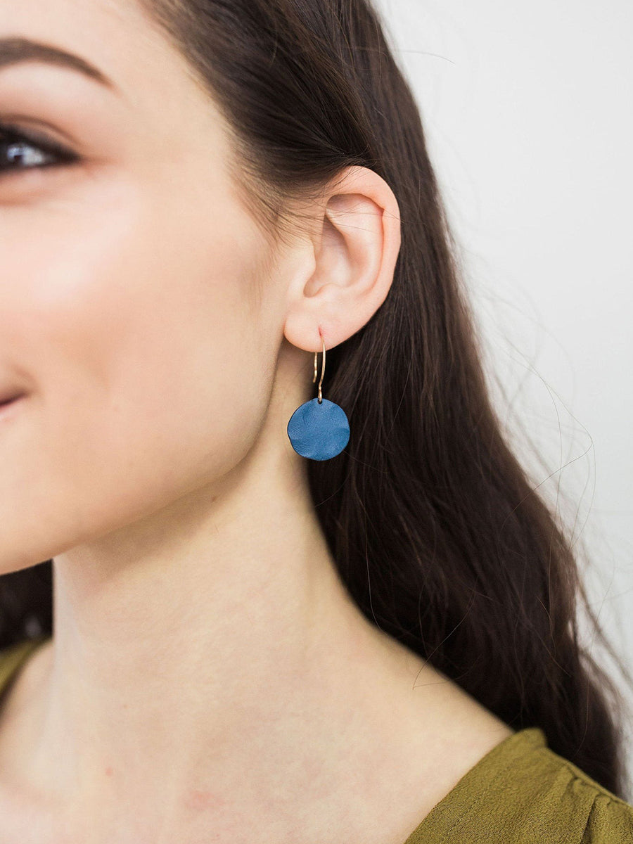Small Circle Drops - Matte Navy