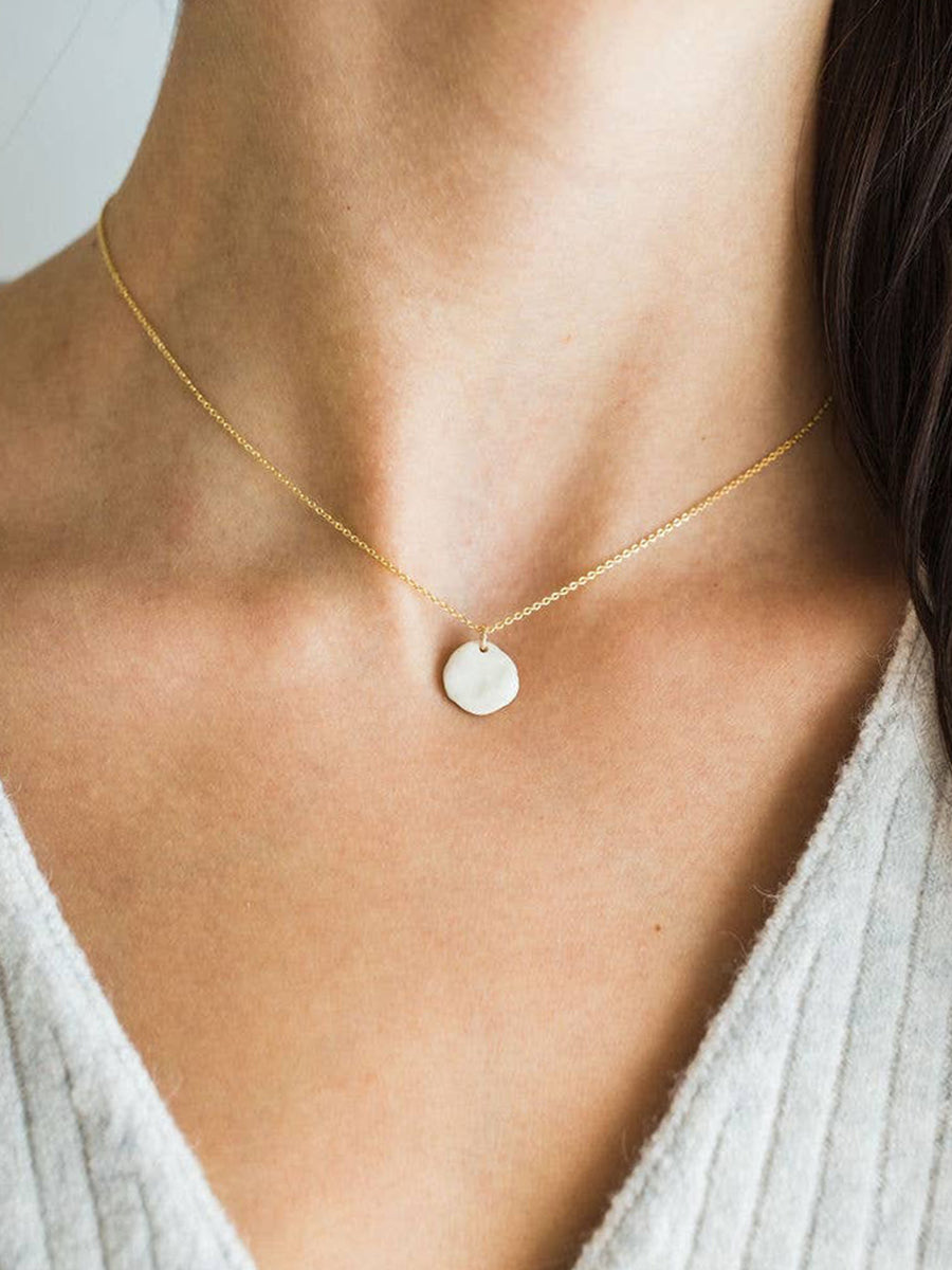 Sun & Moon Pendant Necklace - Mini