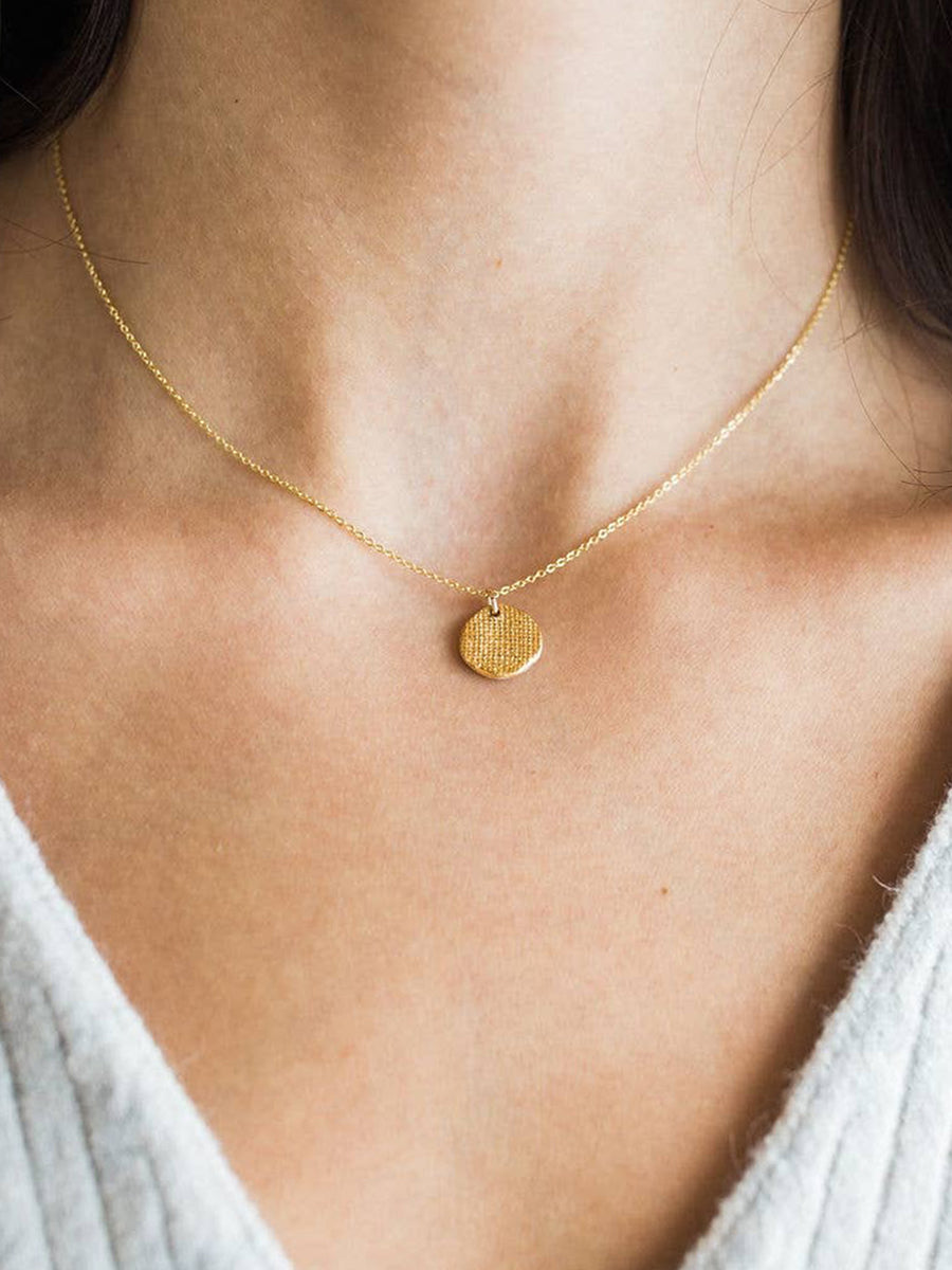Sun & Moon Pendant Necklace - Mini