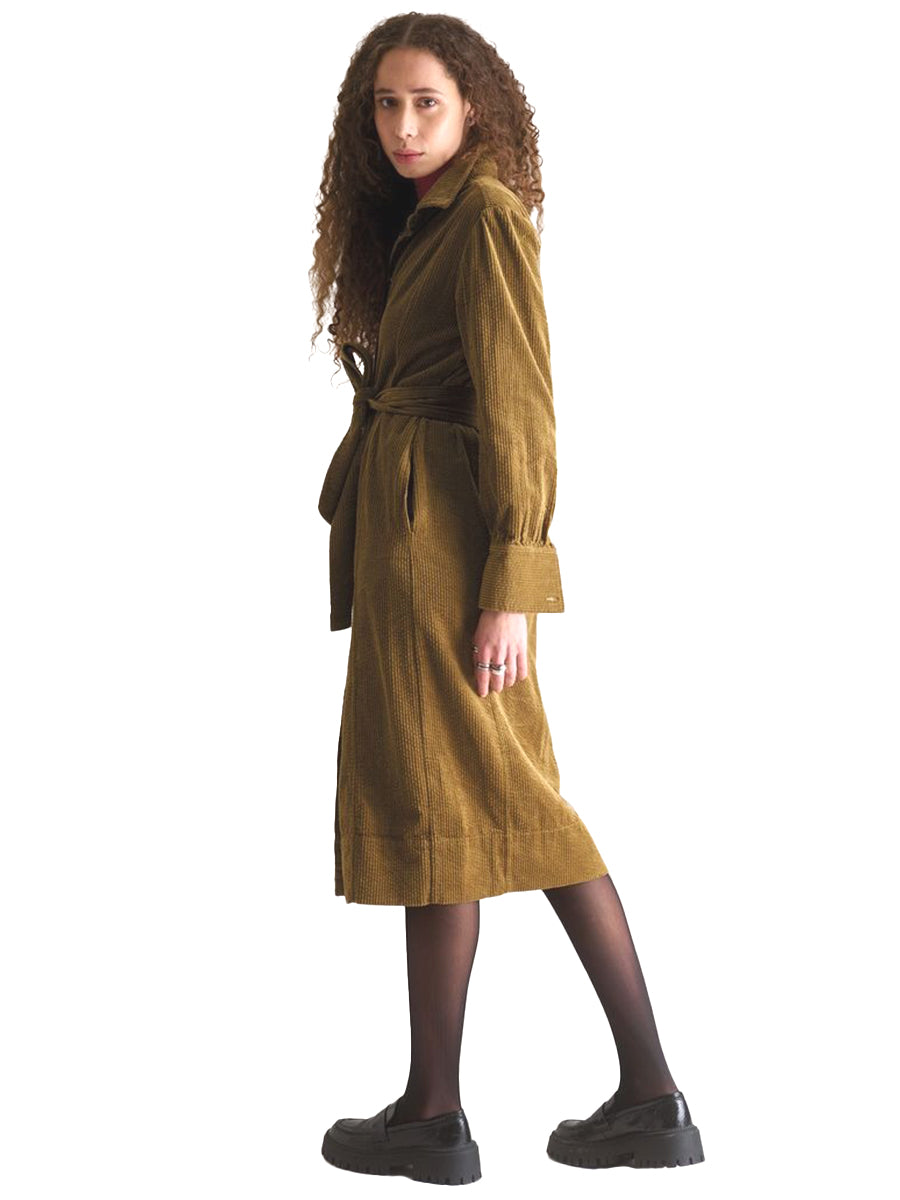 Hariti Dress - Olive Corduroy