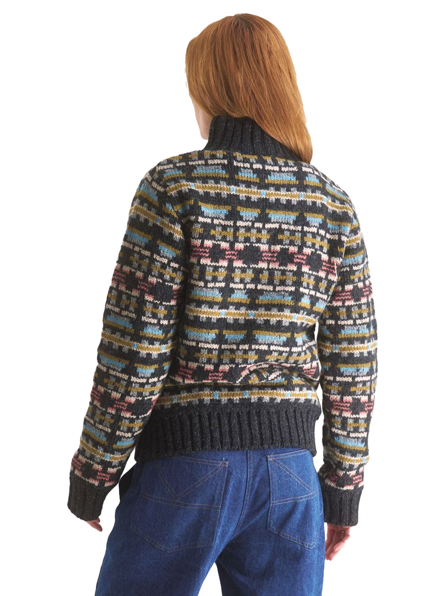 Pooja Fleece-Lined Wool Jacket - Multi