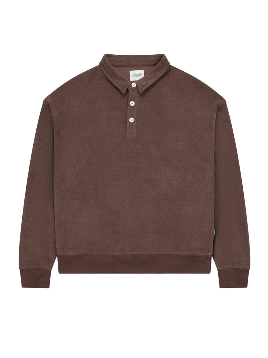 Chenille Polo - Brown