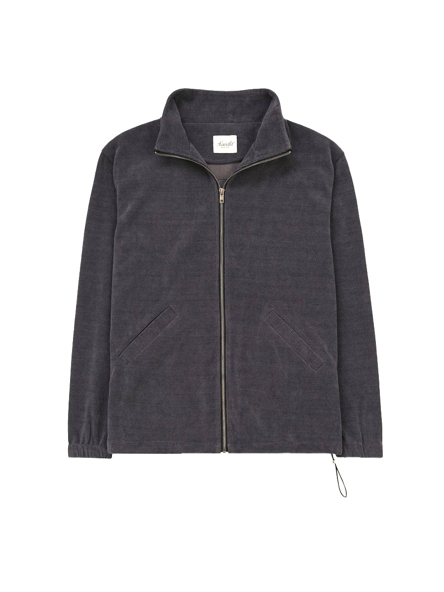 Chenille Zip Up - Charcoal
