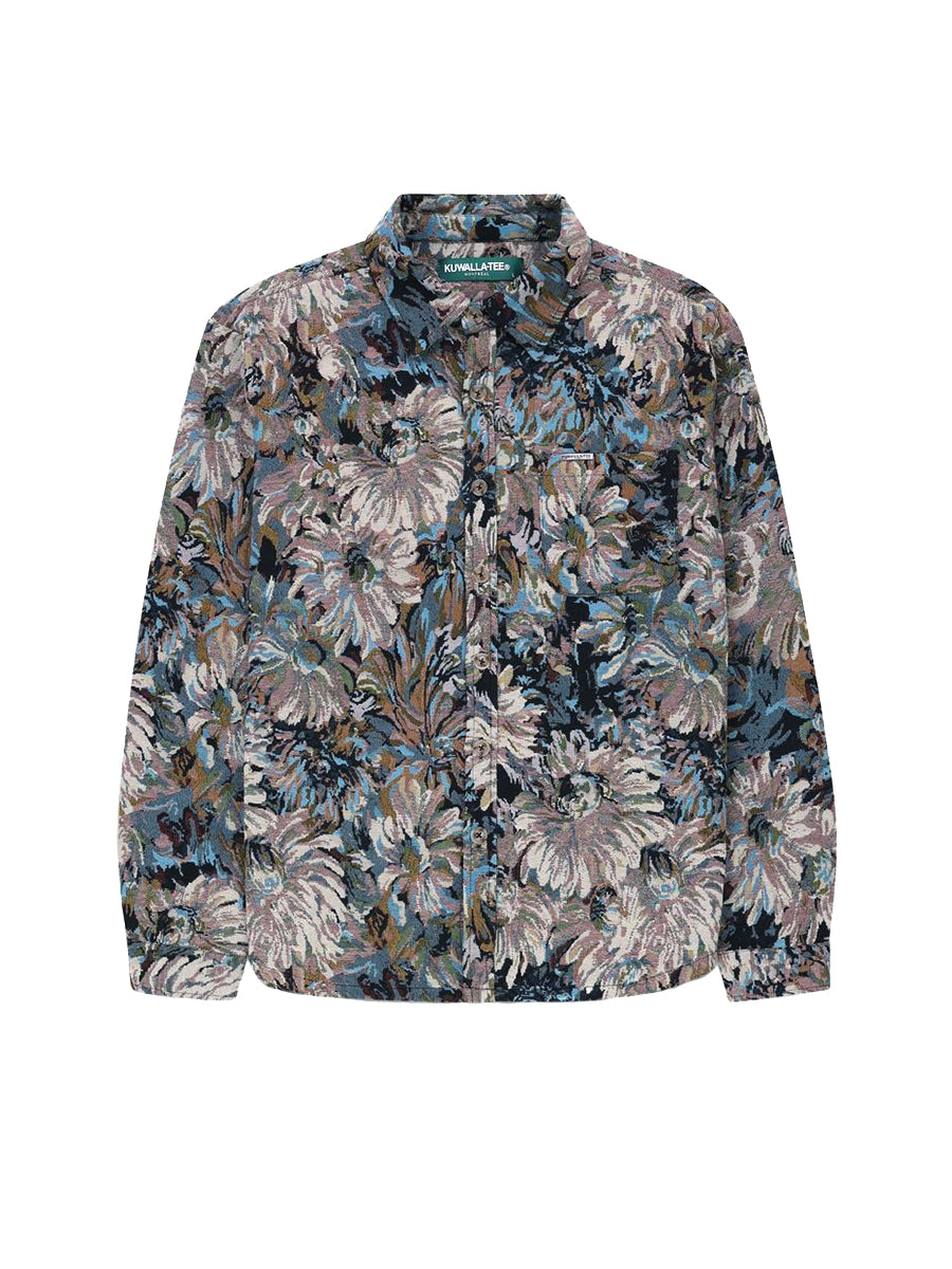 Floral Tapestry Shirt - Blue