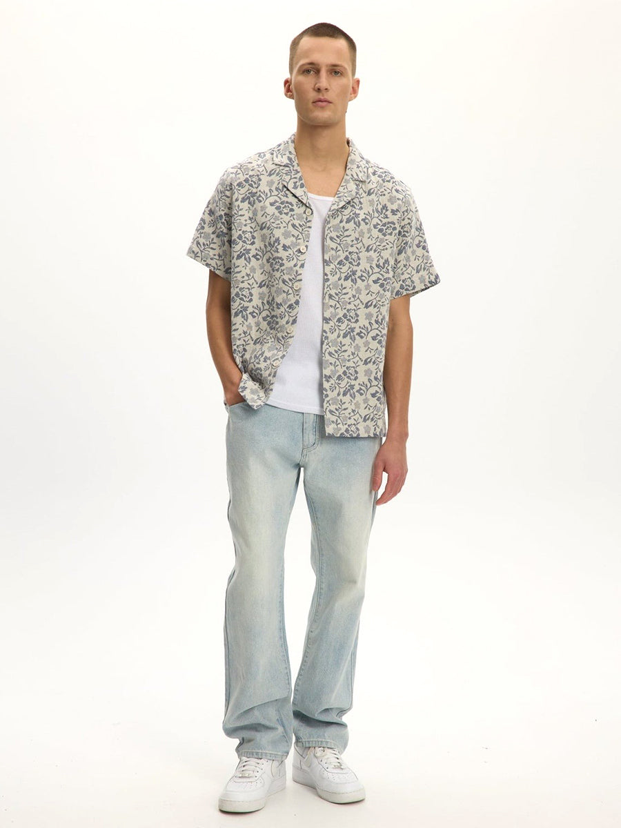 Loose Denim - Bleached Light Blue