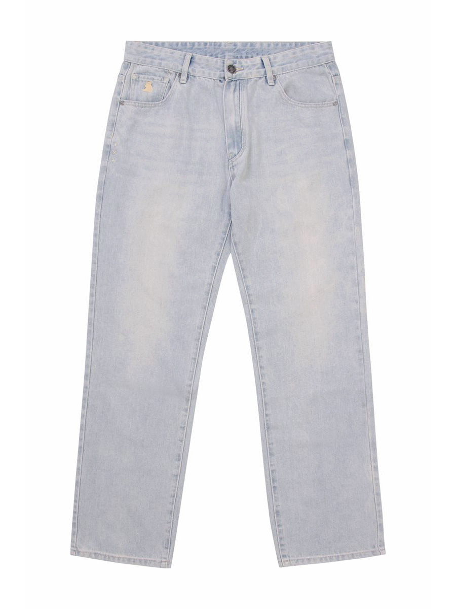 Straight Leg Jeans - Light Blue