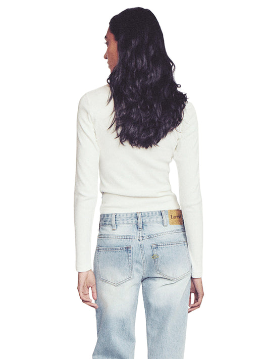 Ruthy Long Sleeve Tee - White