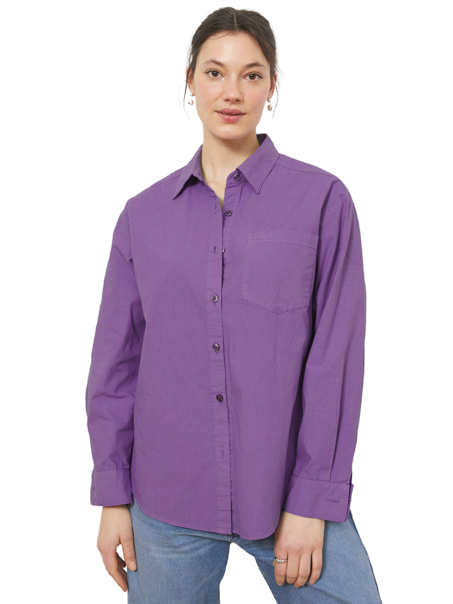 Diana Relaxed Button Up - Purple