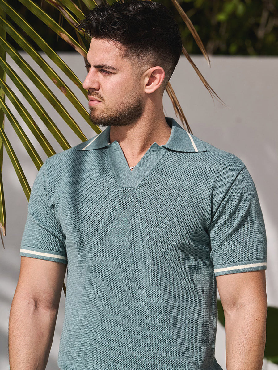 Mint Crochet Polo