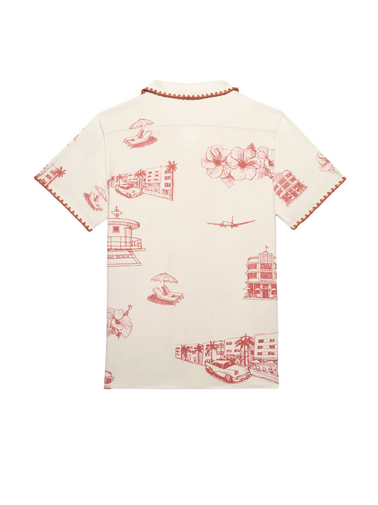 Ocean Drive Weekend Shirt - Red