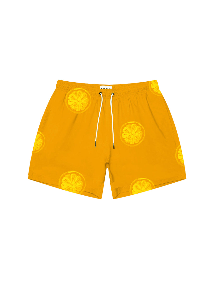 Orange Swim Short