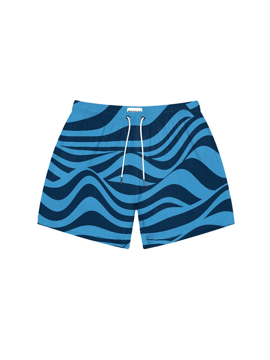 Wave Swim Shorts - Blue