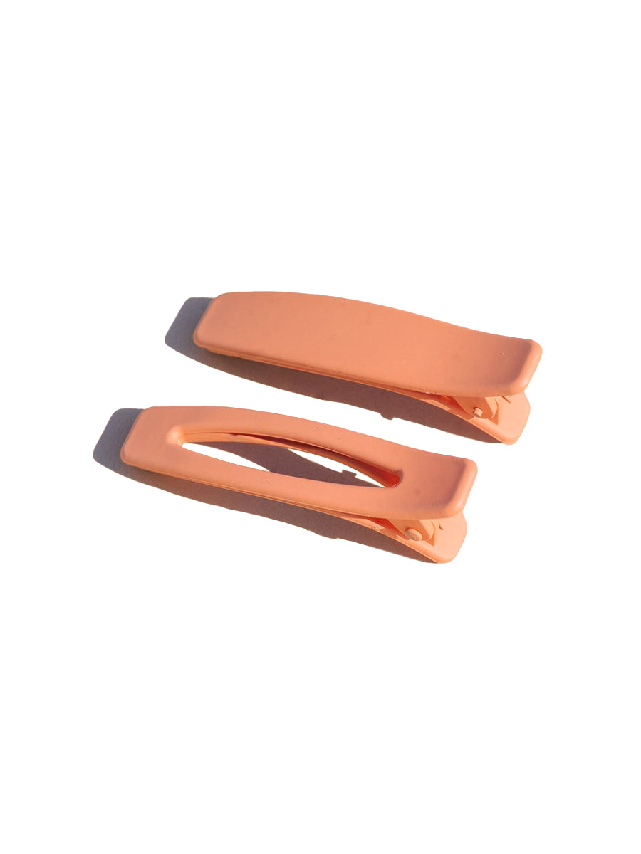 Lani Hairclip Duo - Peach