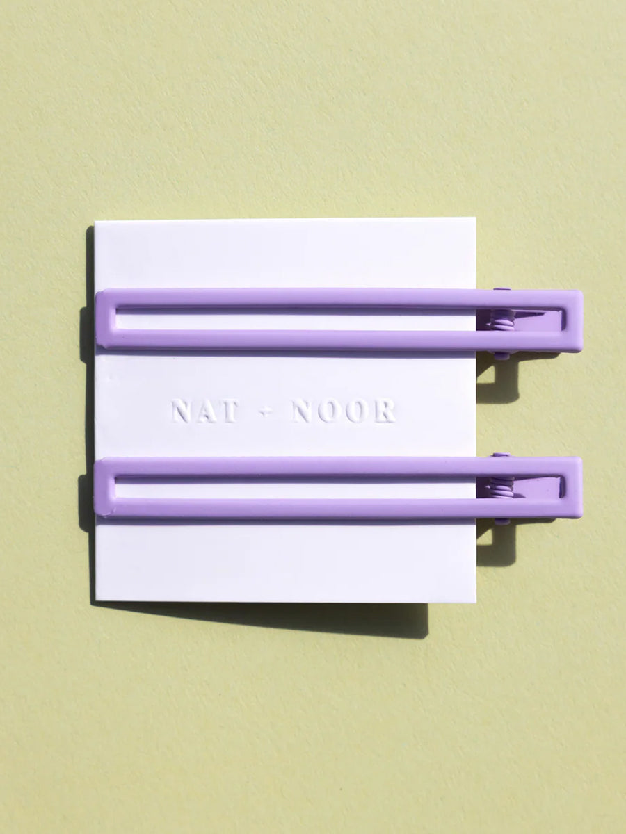 Leia Hair Clip Duo - Lilac
