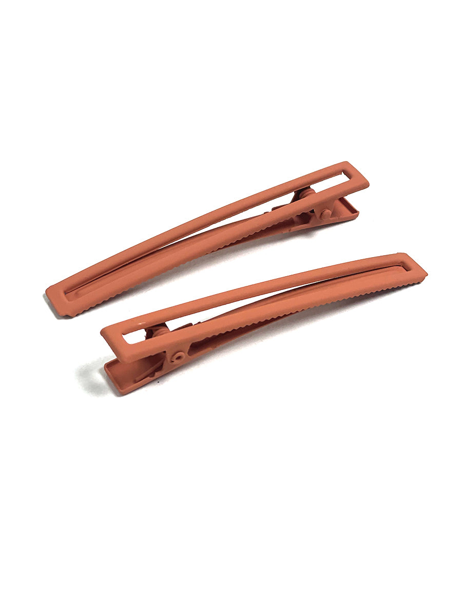 Leia Hairclip Duo - Burnt Orange