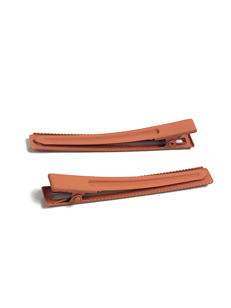 Leia Hairclip Duo - Burnt Orange