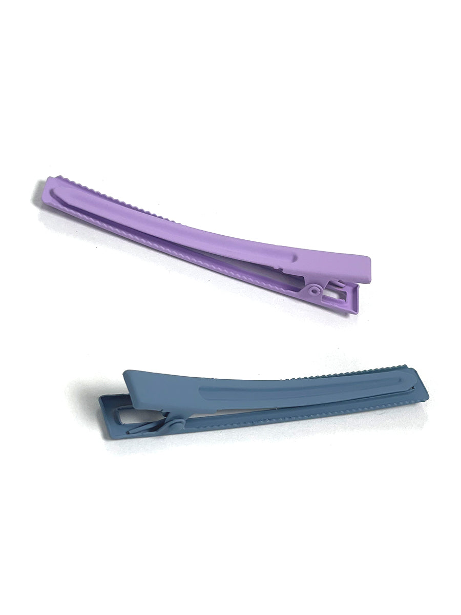 Leia Hairclip Duo - Lilac & Sky