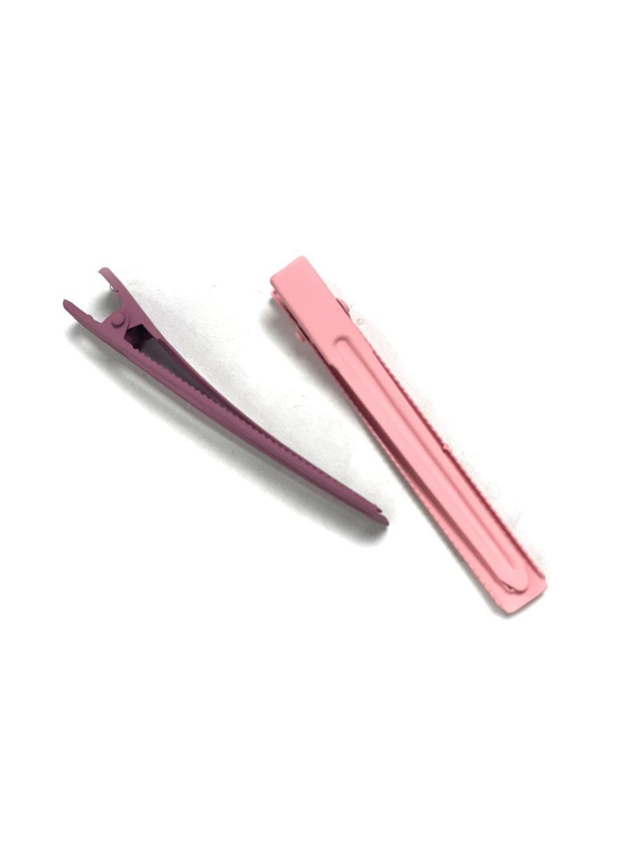 Leia Hairclip Duo - Mauve & Pink