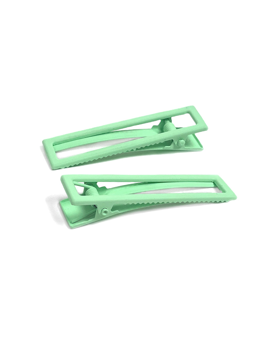 Lulu Hairclip Set - Minty Melon