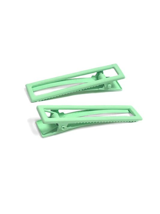 Lulu Hairclip Set - Minty Melon