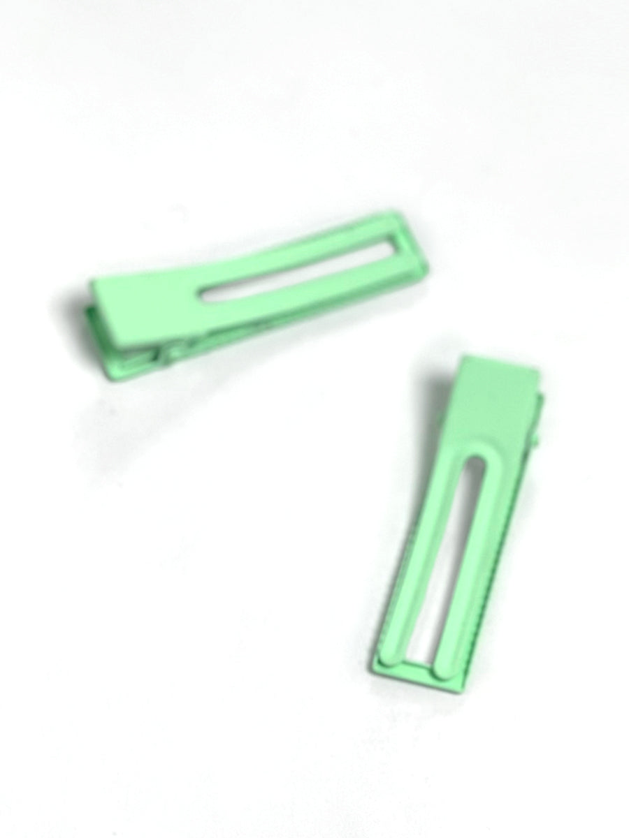 Lulu Hairclip Set - Minty Melon