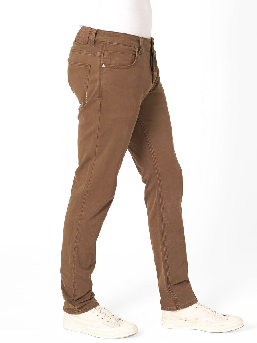 Lou Slim Twill - Chestnut