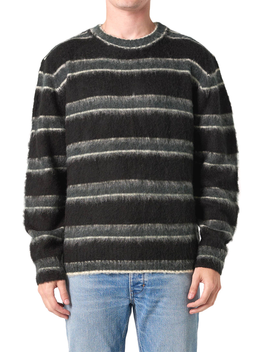Saville Knit - Dark Pine Stripe