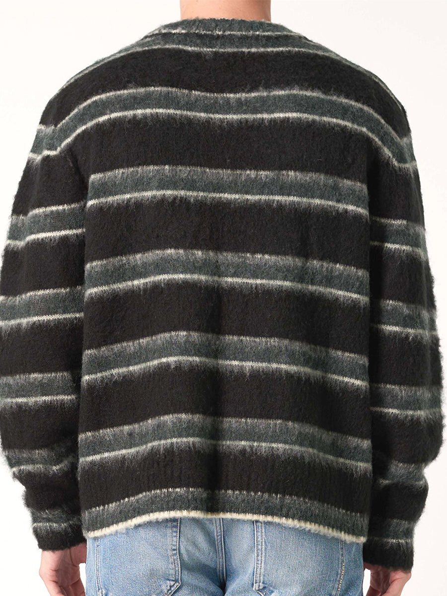 Saville Knit - Dark Pine Stripe