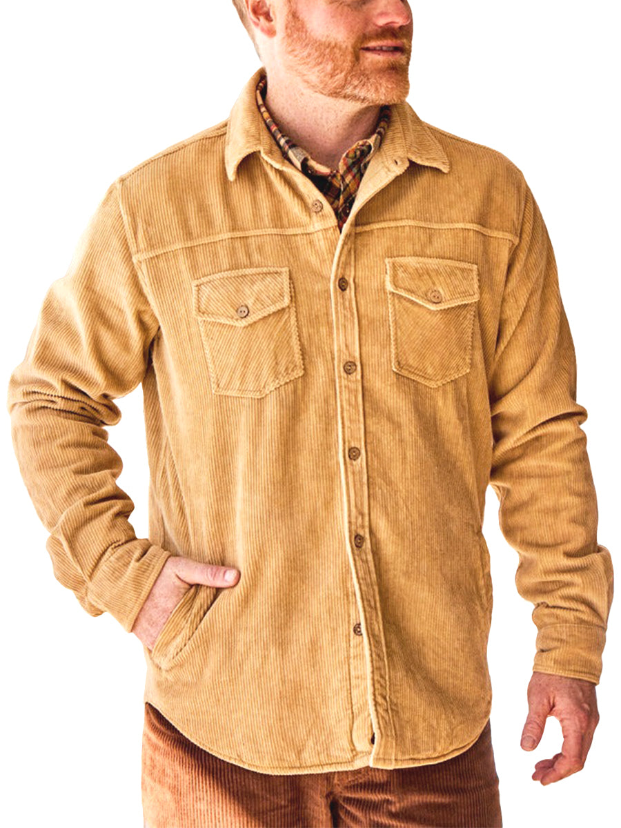 Academia Shirt Jacket - Gold