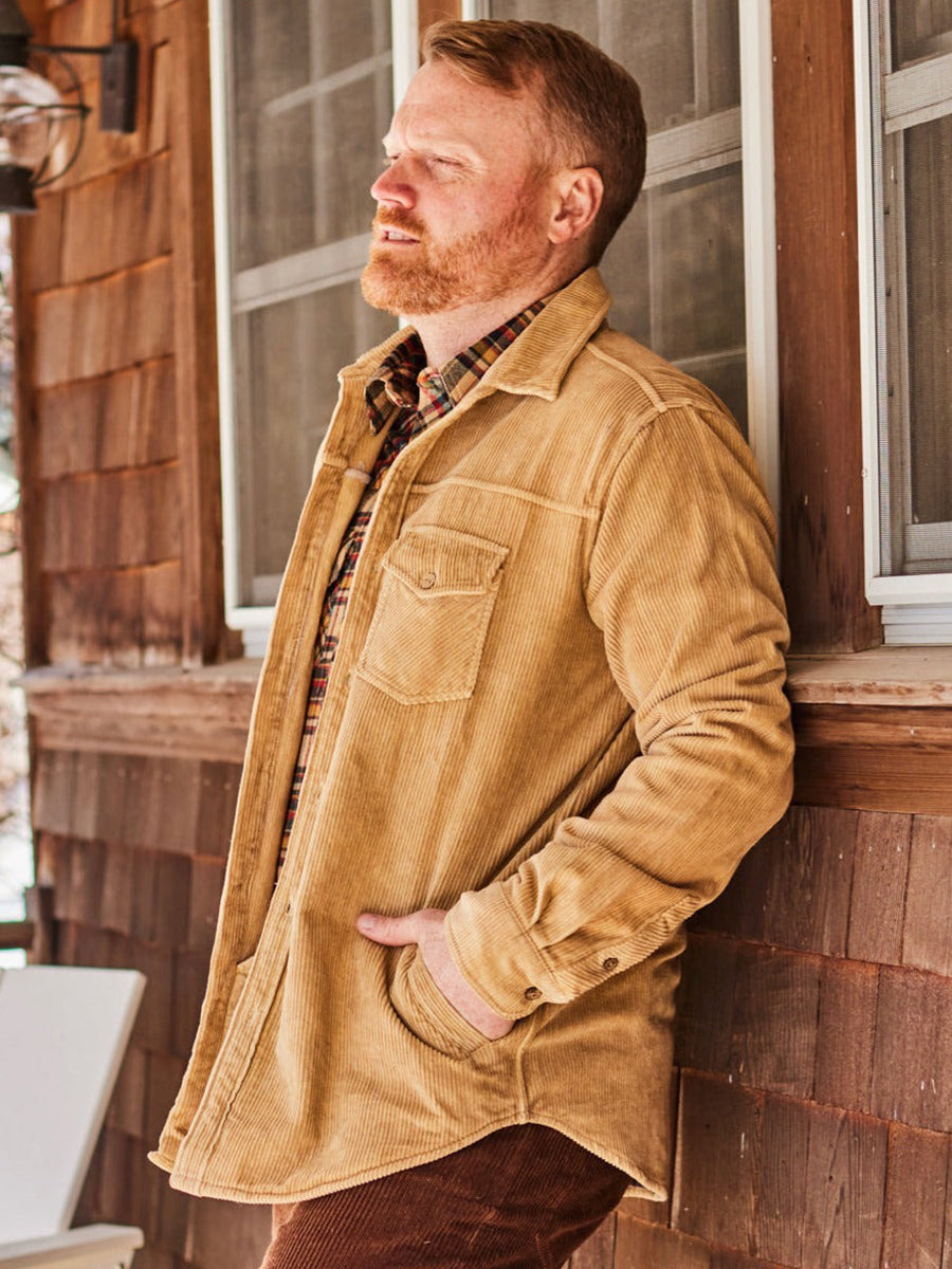 Academia Shirt Jacket - Gold