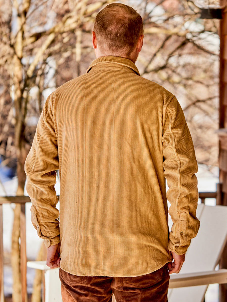 Academia Shirt Jacket - Gold
