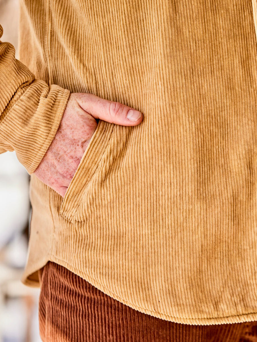 Academia Shirt Jacket - Gold