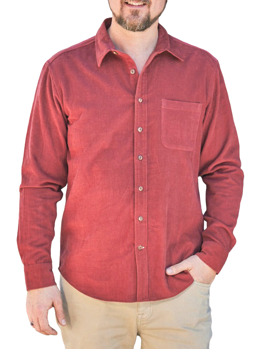 Sandias Cord Shirt - Red