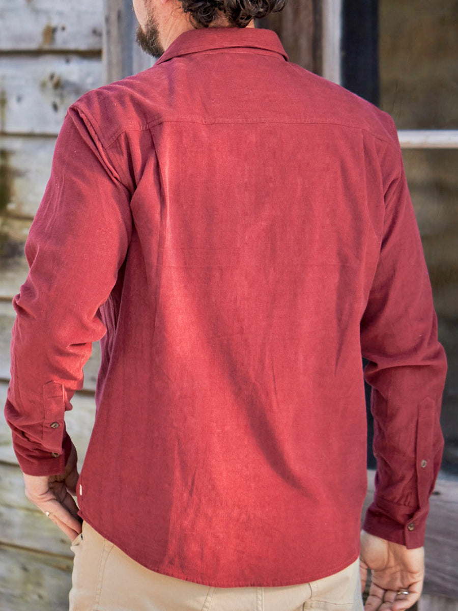 Sandias Cord Shirt - Red