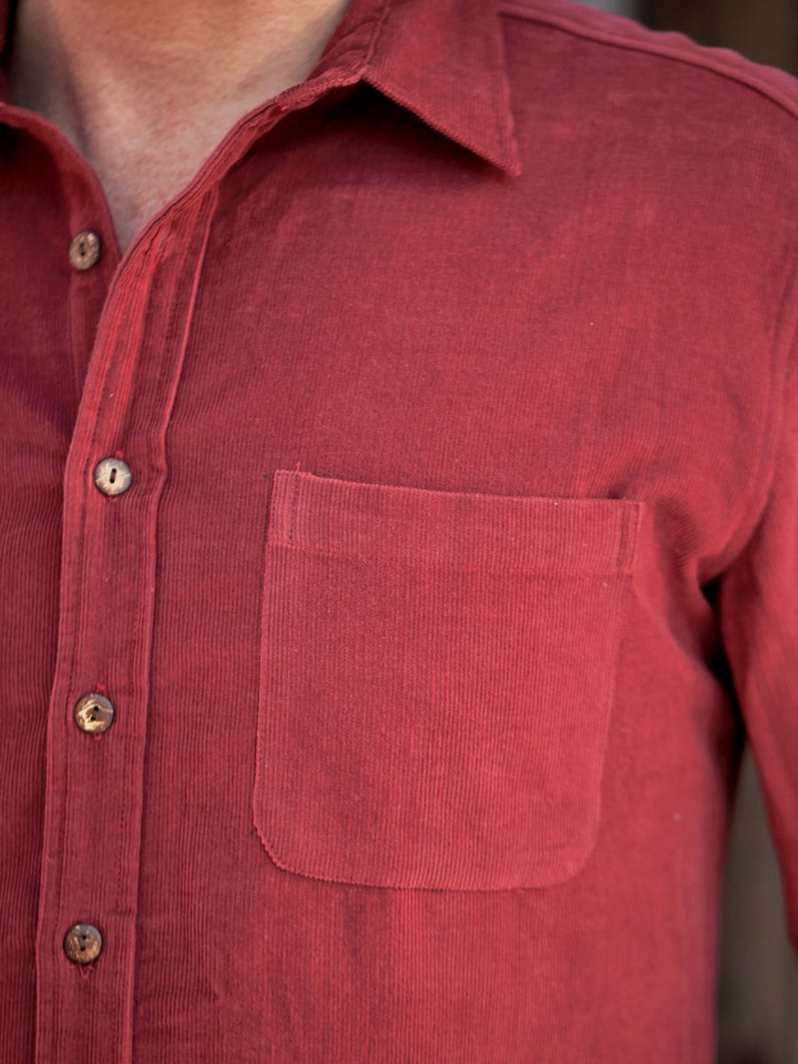 Sandias Cord Shirt - Red