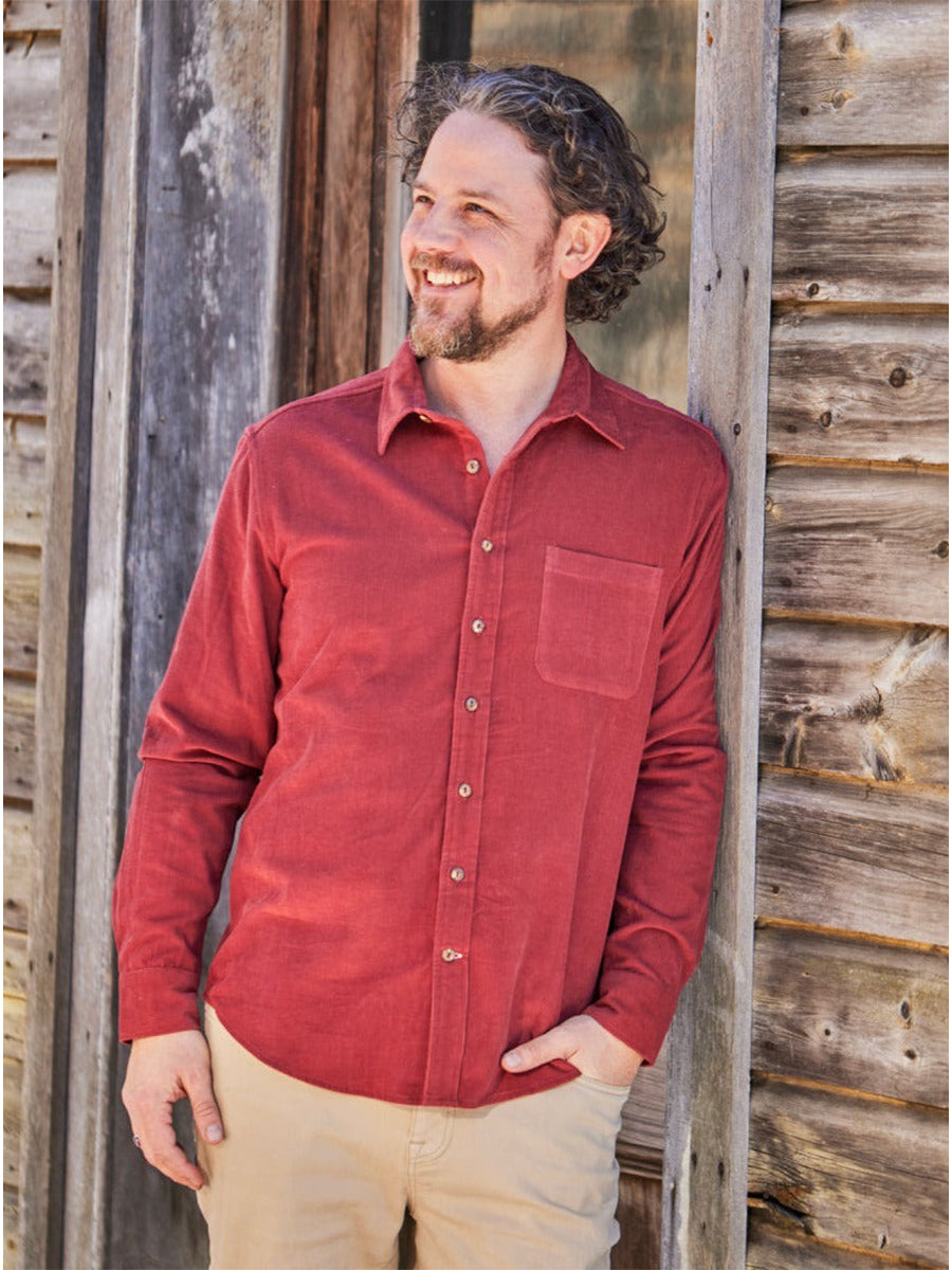 Sandias Cord Shirt - Red