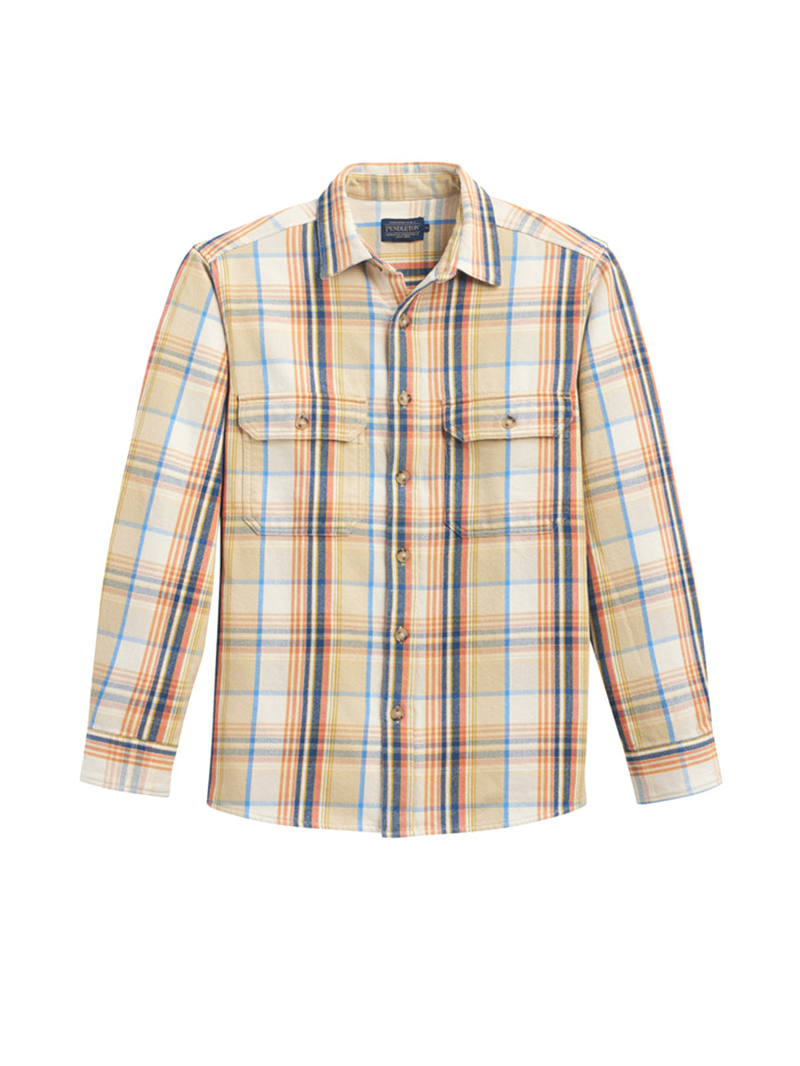 Arcadia Flannel Shirt - Khaki Plaid