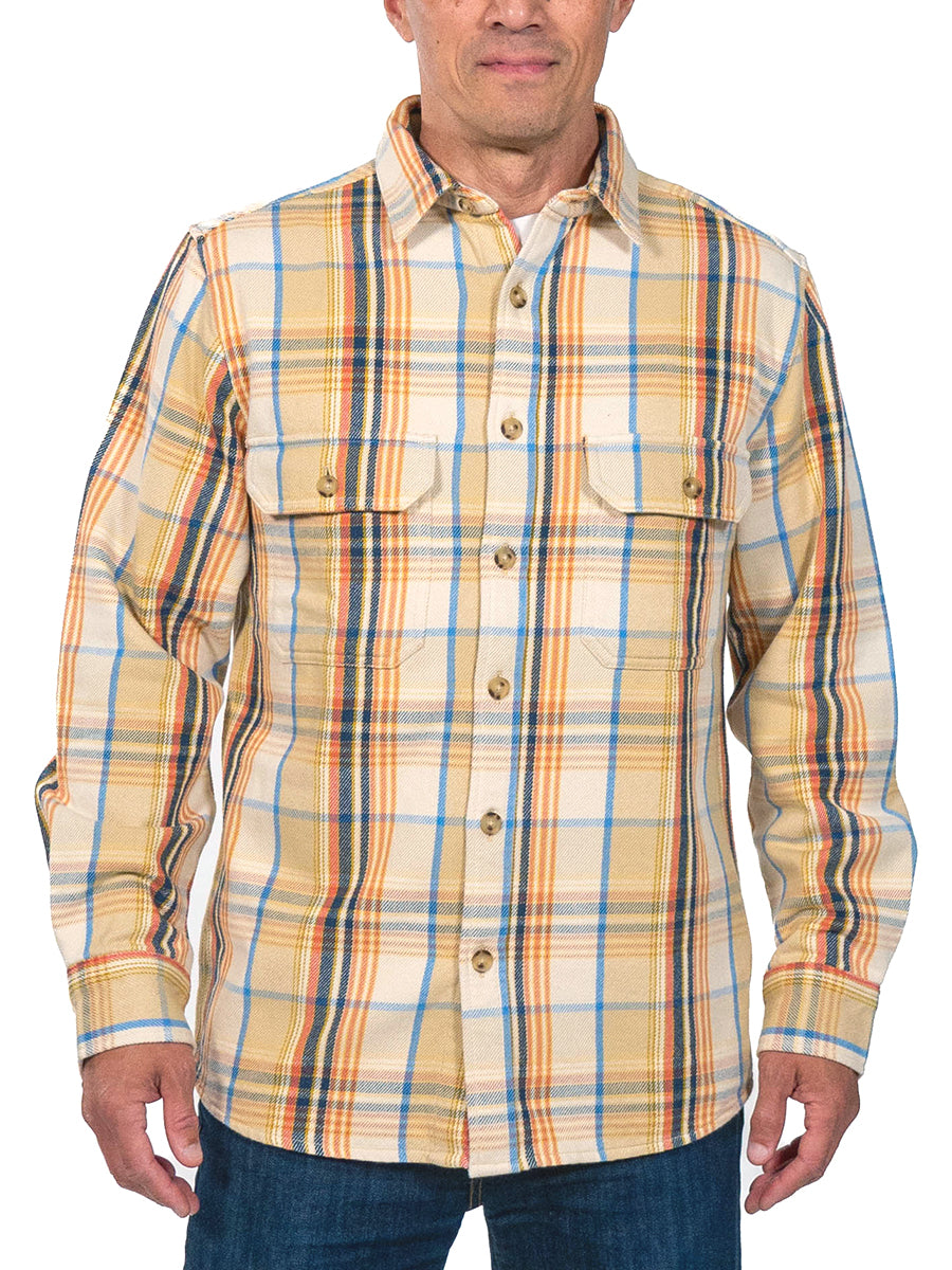 Arcadia Flannel Shirt - Khaki Plaid