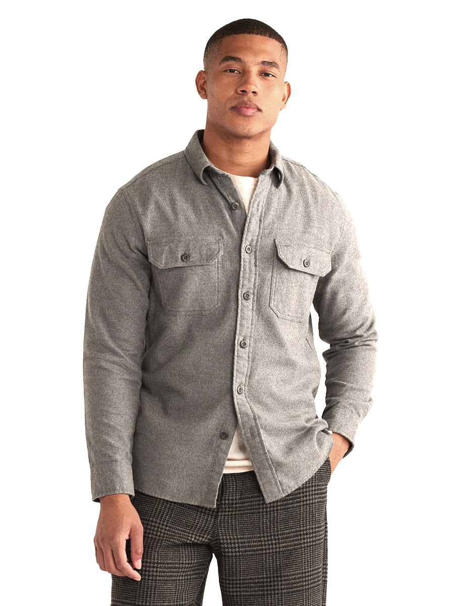 Burnside Flannel Shirt - Charcoal