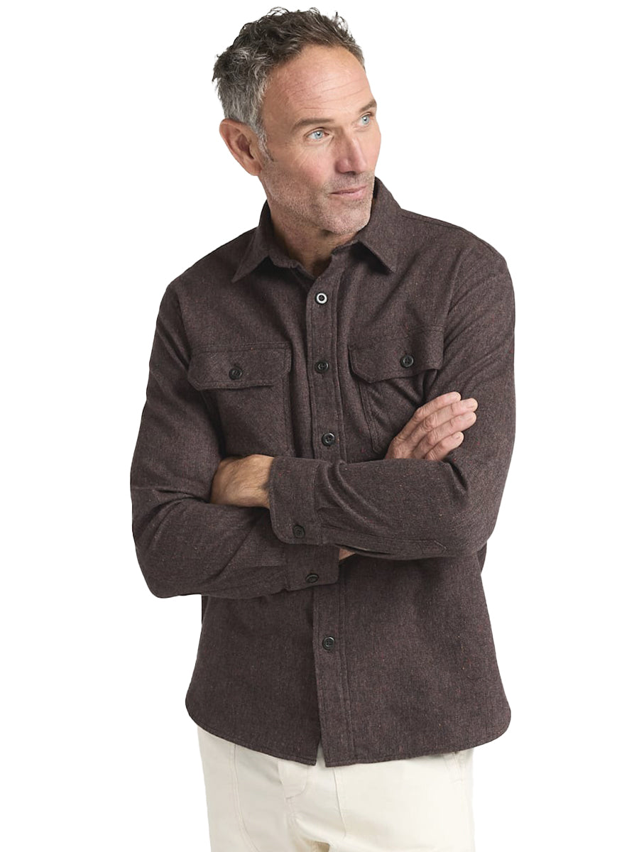Burnside Flannel Shirt - Brown Heather