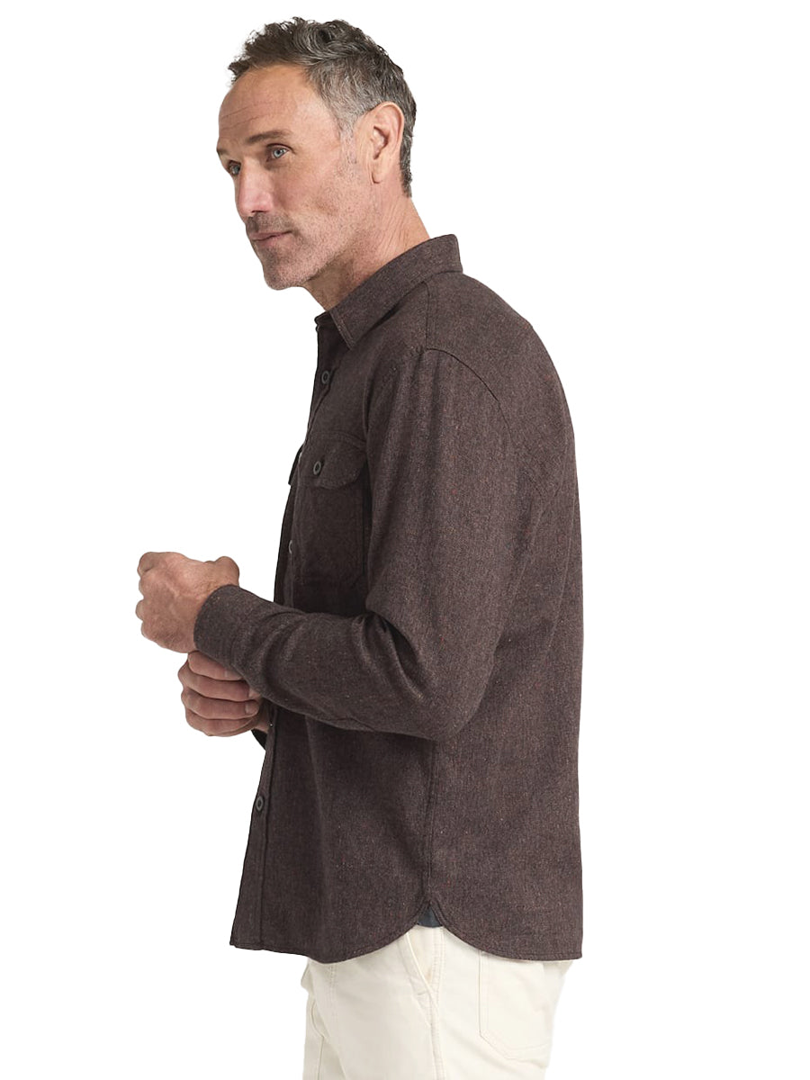 Burnside Flannel Shirt - Brown Heather