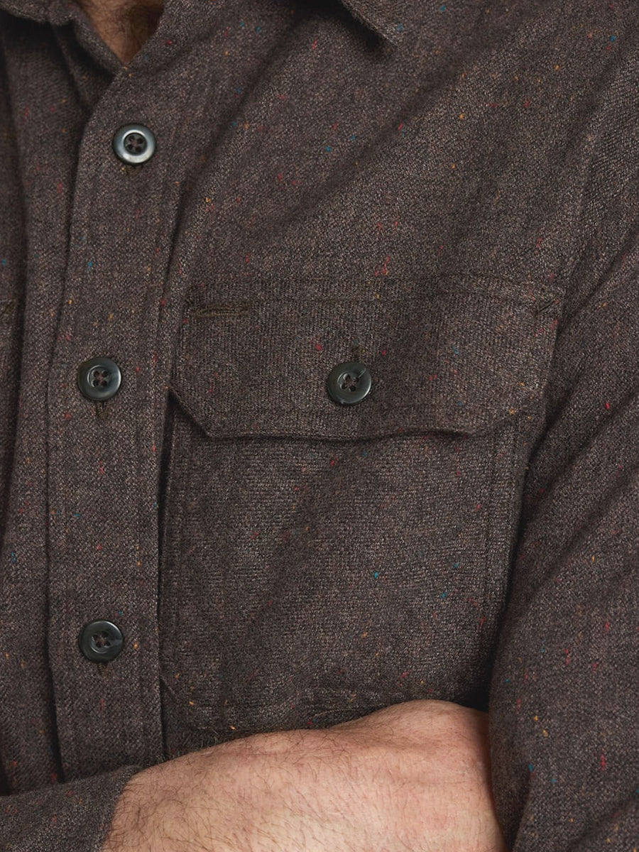 Burnside Flannel Shirt - Brown Heather