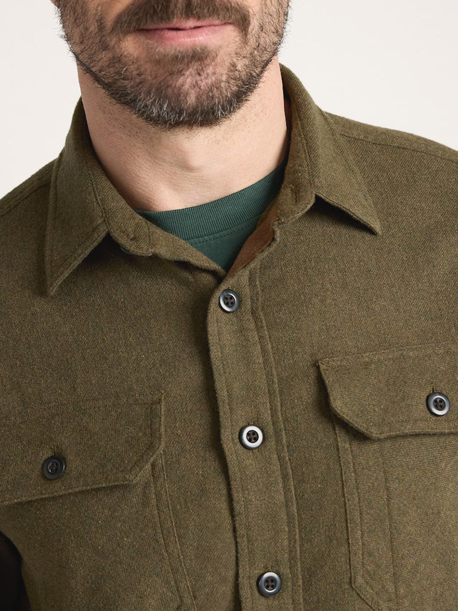 Burnside Flannel Shirt - Forest Green Heather