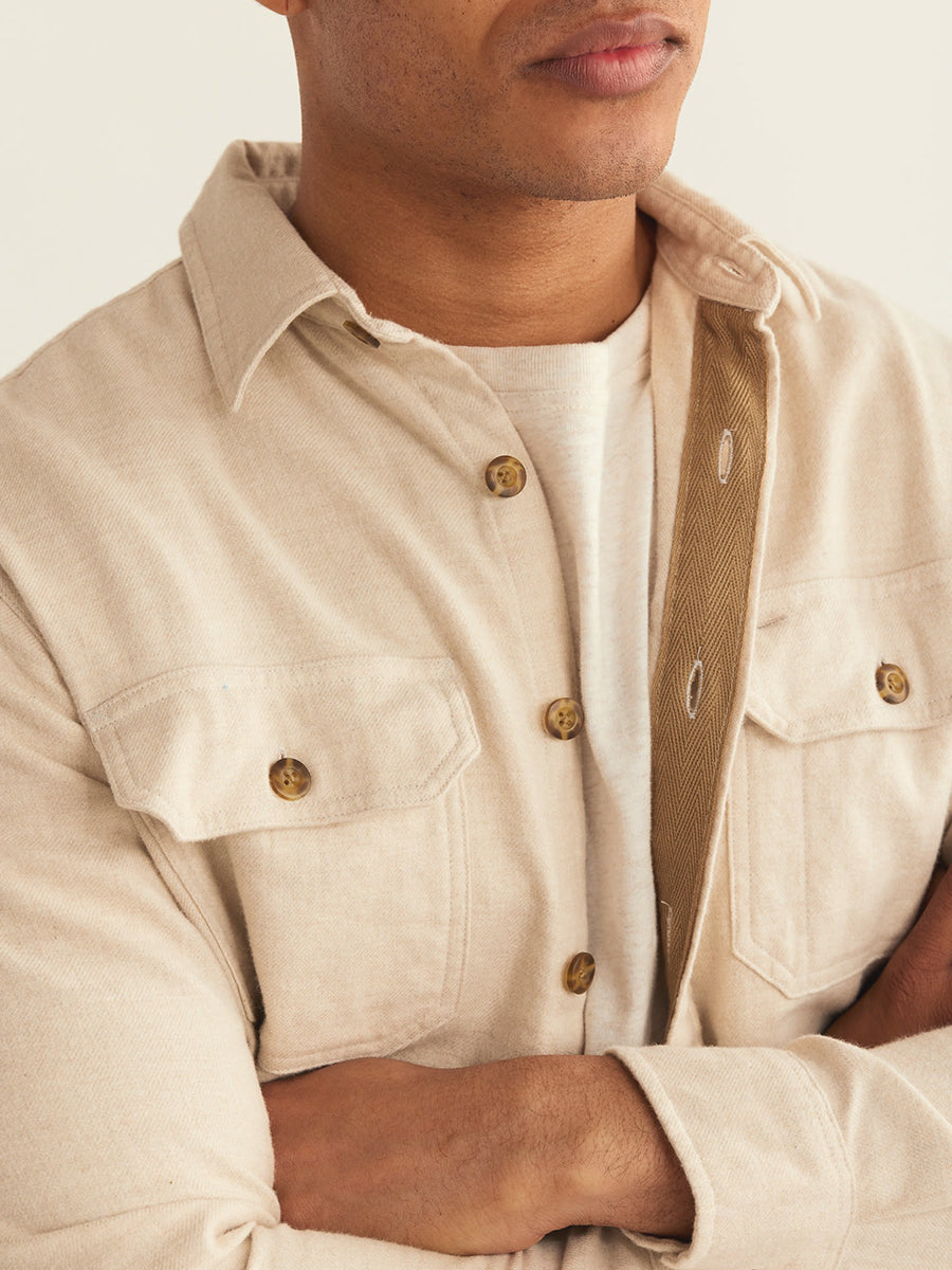 Burnside Flannel Shirt - Sand