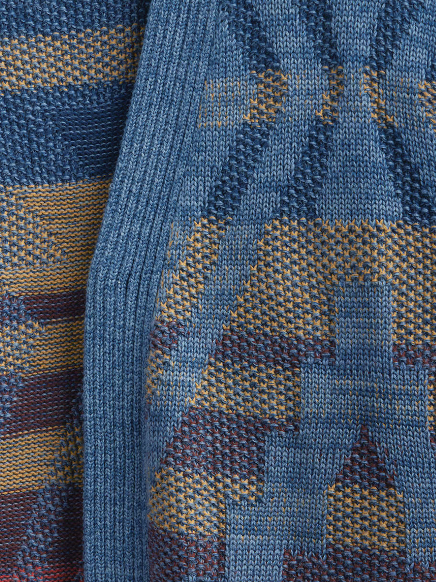 Cheyenne Cotton Cardigan - Blue Mix