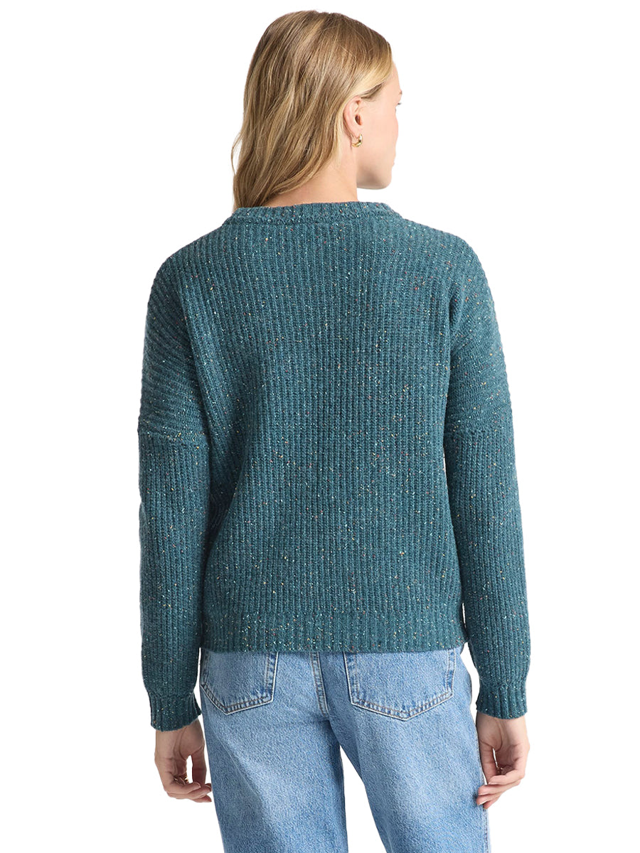 Donegal Eyelet Sweater - Teal