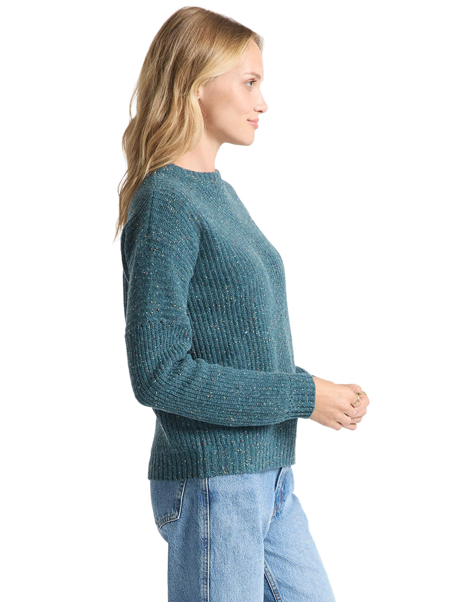 Donegal Eyelet Sweater - Teal