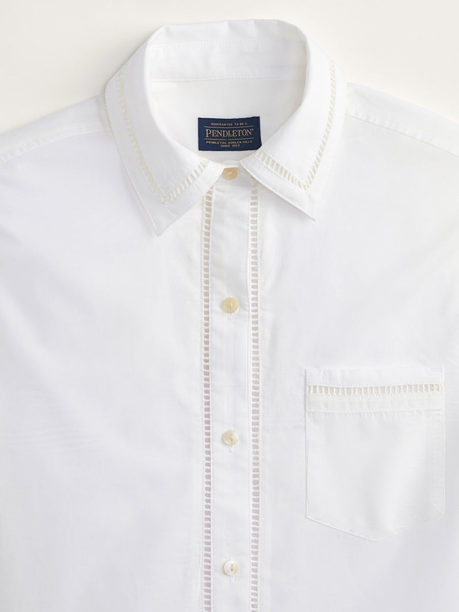 Everly Poplin Shirt - White